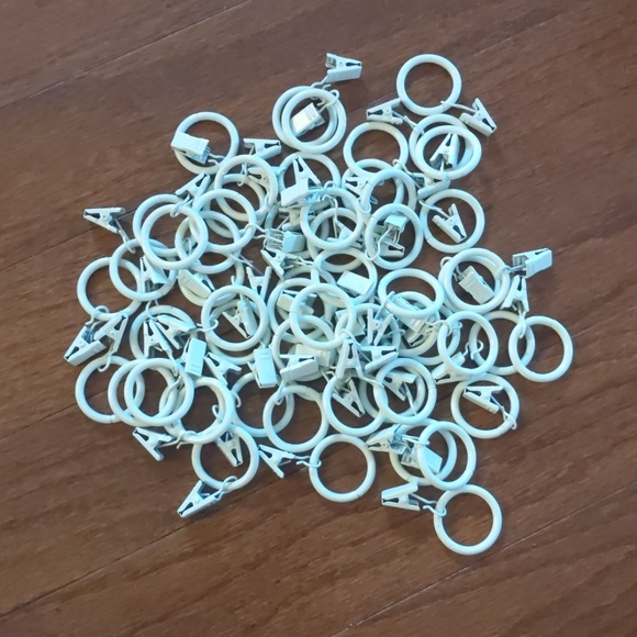 Home Depot Accents 58 Small White Metal Curtain Rings Poshmark